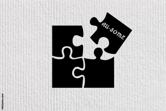 Autism Puzzle Au-some: A Versatile Graphic Design Asset for Crafts and Creative Projects