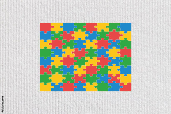 Autism Puzzle Texture: A Versatile Graphic Design Asset for Crafts and Creative Projects