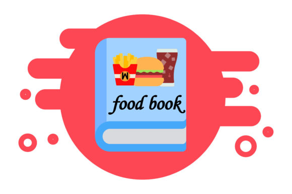 Book Icon Vector Food Design Creative: A Freebie Graphic for Branding & Packaging