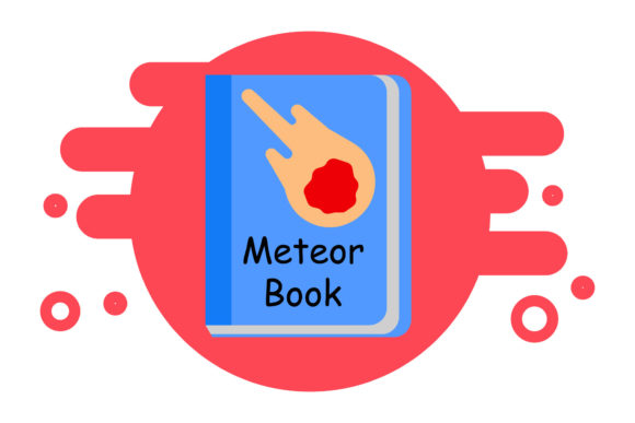 Book Icon Vector Meteor Design Creative – A Versatile Graphics Freebie for Digital Sellers