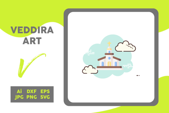 Easter Icon Church Flat Cloud White Sky Graphics for Content Creators