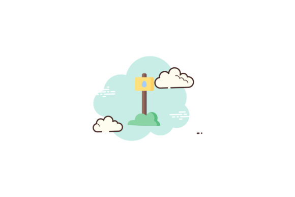 Easter Icon Sign Egg Grass Cloud White: A Graphics Freebie for Springtime Branding