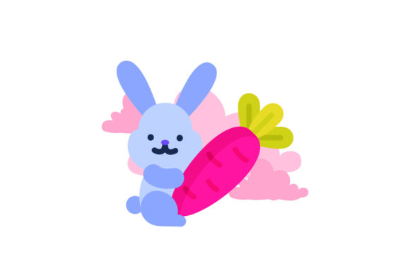 Flat Icon Easter Carrot Pink: A Versatile Design Freebie for Creative Projects