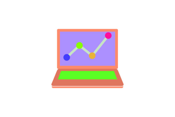 Flat Icon Laptop Systematic – A Versatile Graphics Freebie for Branding