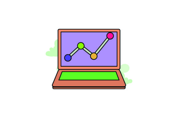 Flat Icon Laptop Systematic Cute – A Versatile Design Asset for Creative Projects