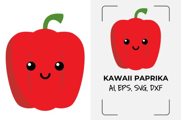 Kawaii Cute Fruit Paprika – A Graphics Freebie with Personality