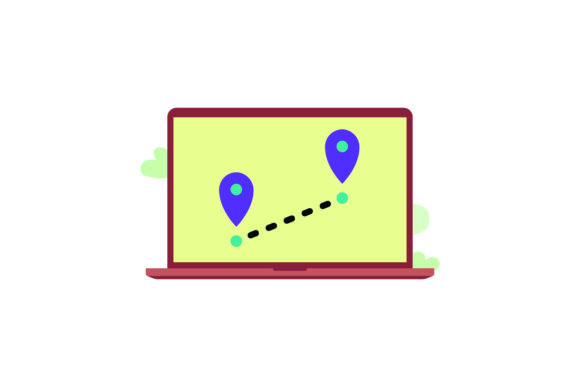 Laptop Icon Cute Location Purple – A Versatile Graphic Design Freebie for Creative Projects