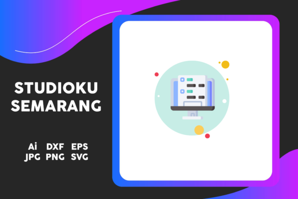 School Icon Exam Desktop Circle Blue – A Versatile Graphic Design Freebie