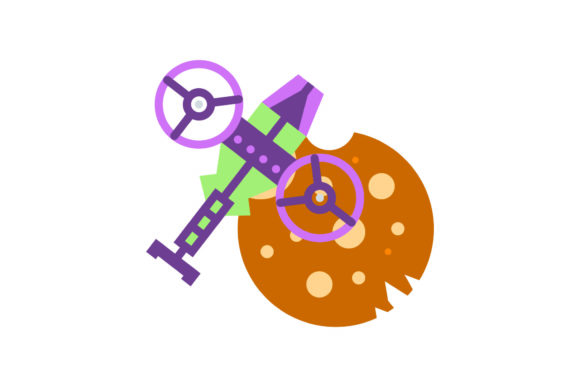 Space Icon Cute Plane – A Versatile Freebie for Creative Designers