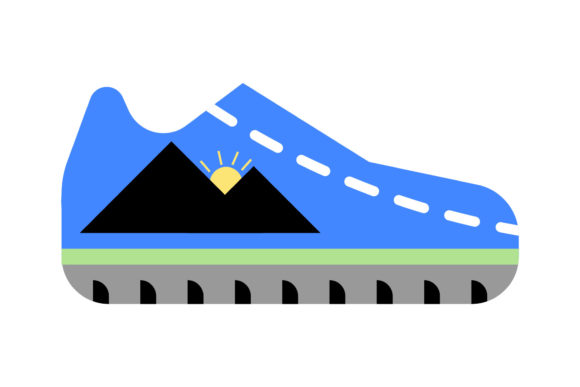 Travel Icon Casual Shoes Design Creative – A Versatile Graphic for Etsy and Print-on-Demand
