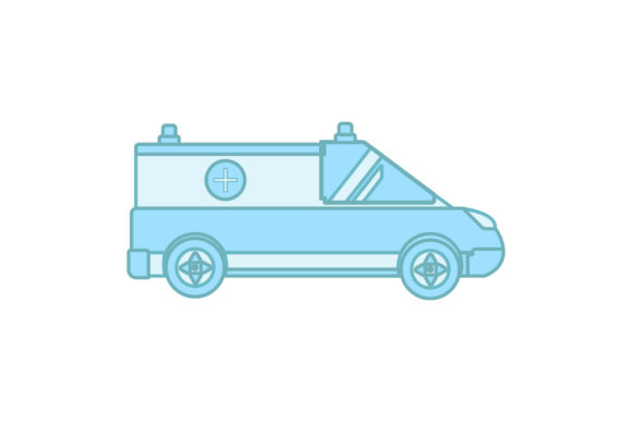 Travel Icon Creative Ambulance Design – A Versatile Graphic for Digital Sellers