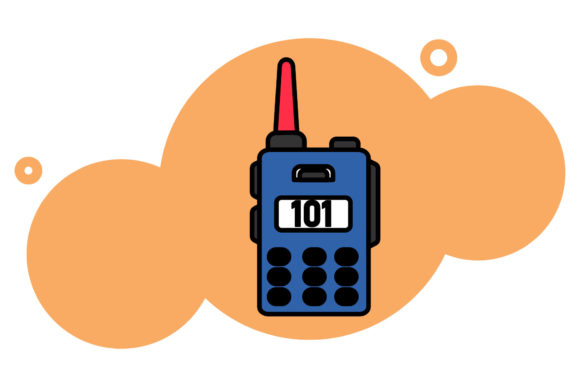 Travel Icon Design Vector Walkie Talkie for Editorial and Web Graphics